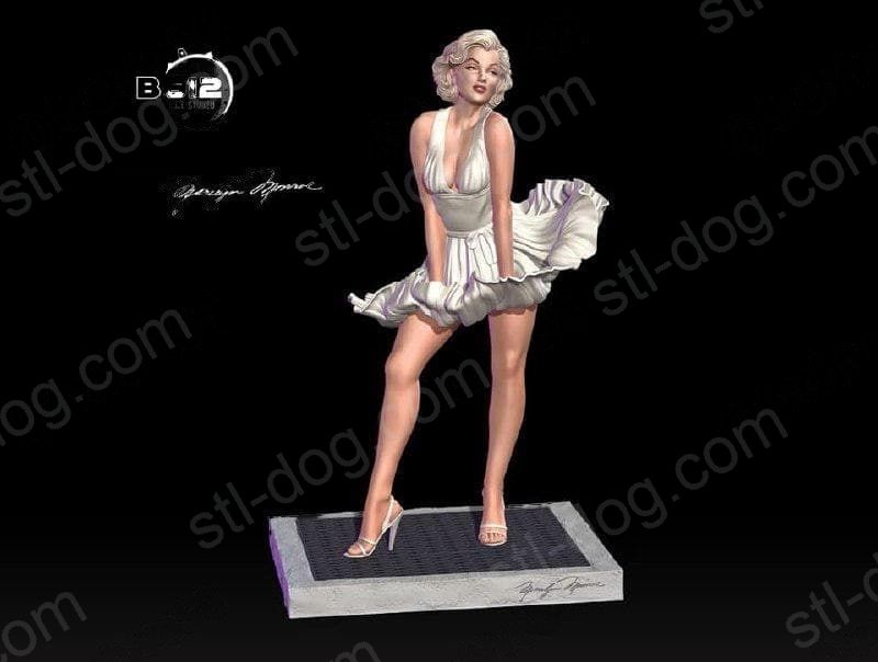 玛丽莲·梦露(Marilyn Monroe) 3D打印图纸
