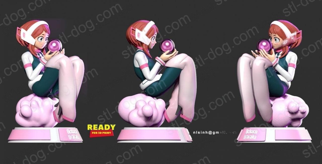 我的英雄学院 丽日御茶子(Ochako Uraraka) 3D打印图纸