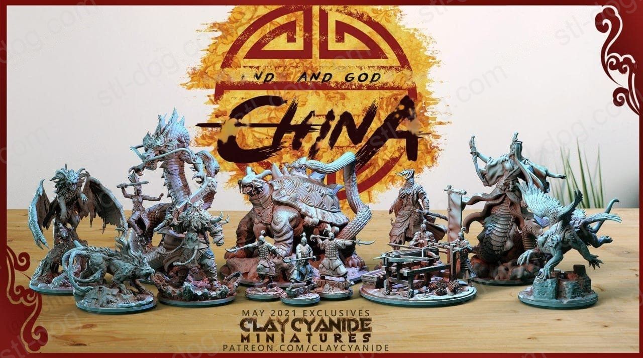 中国传奇与神话(Legends and Gods of China) 3D打印图纸