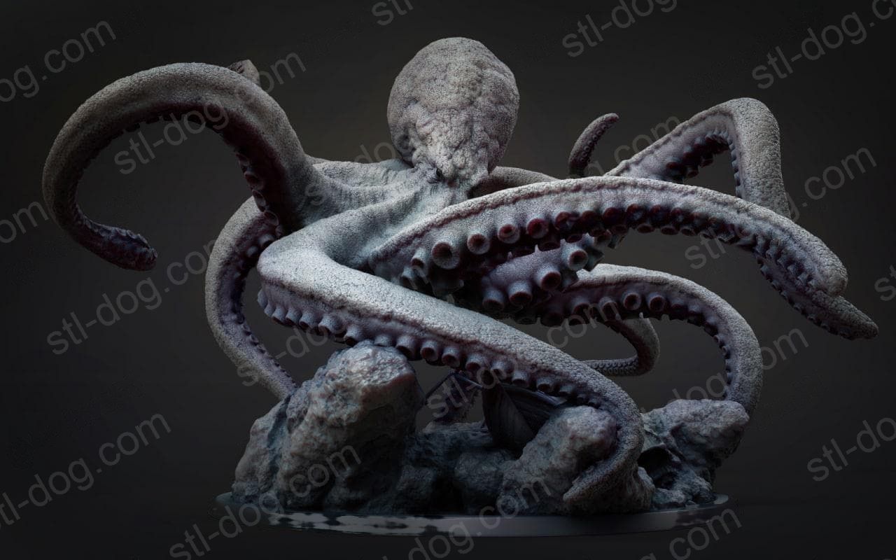 海怪 章鱼(Kraken) 3D打印图纸