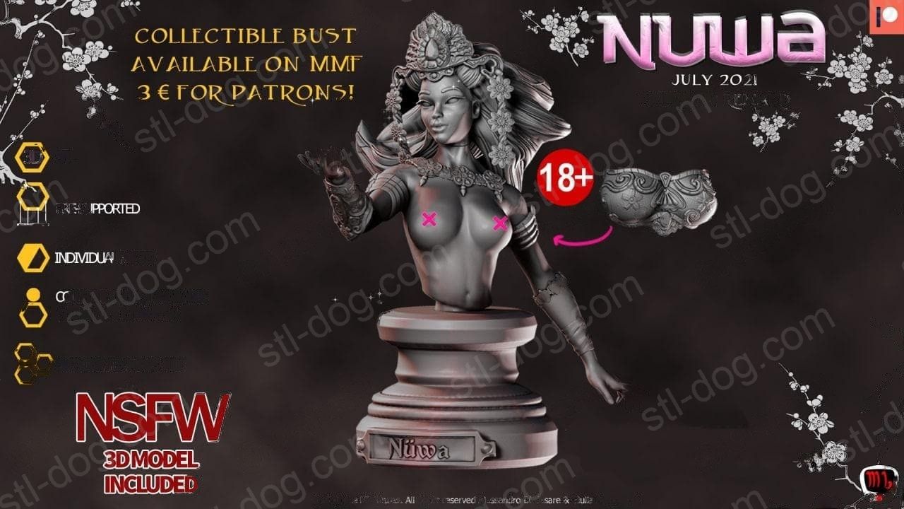 女娲(Nuwa) 中国女神 3D打印图纸