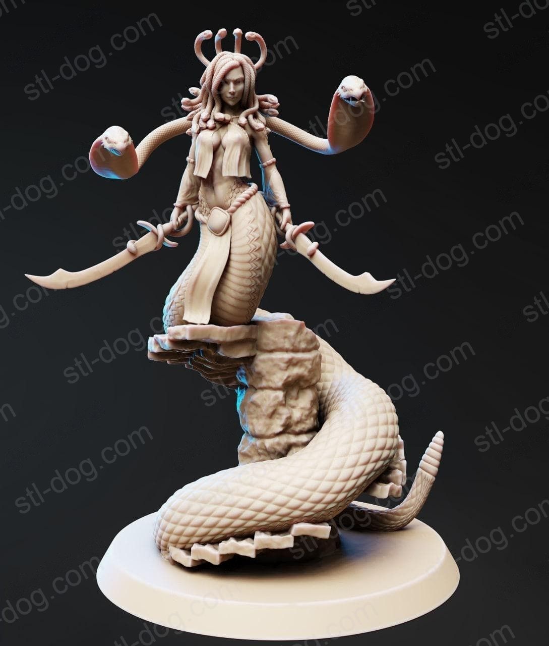 美杜莎(Pureblood-Medusa) 3D打印图纸