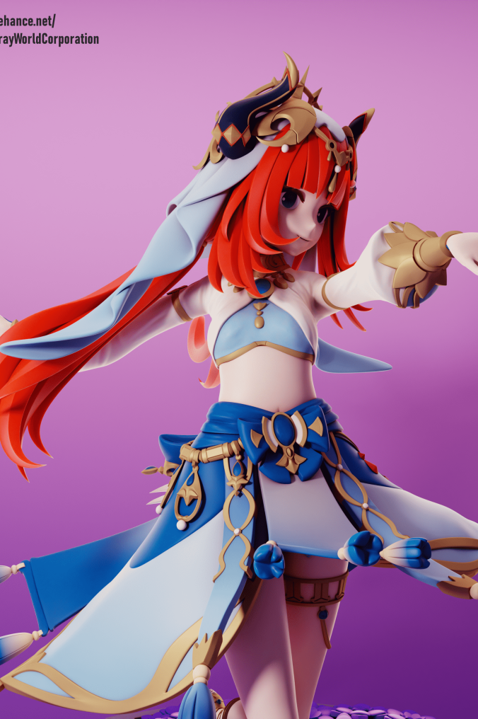 原神 妮露 3D打印模型