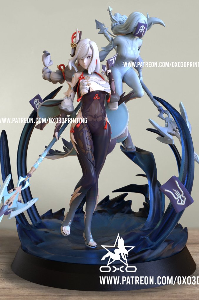 原神 申鹤模型3D打印模型