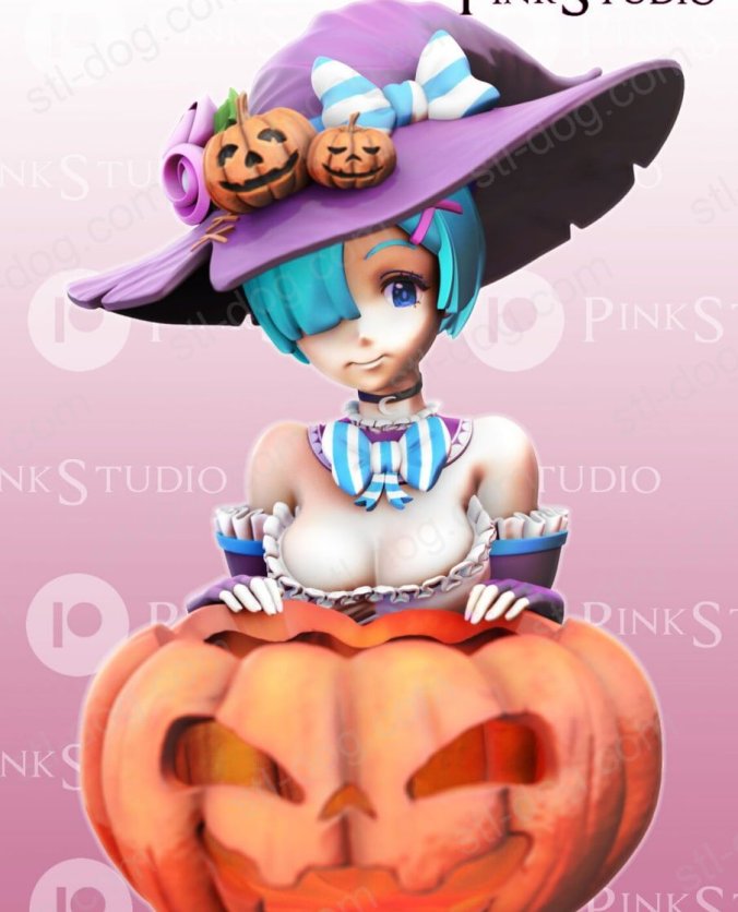 从零开始的异世界生活-蕾姆 3D打印模型