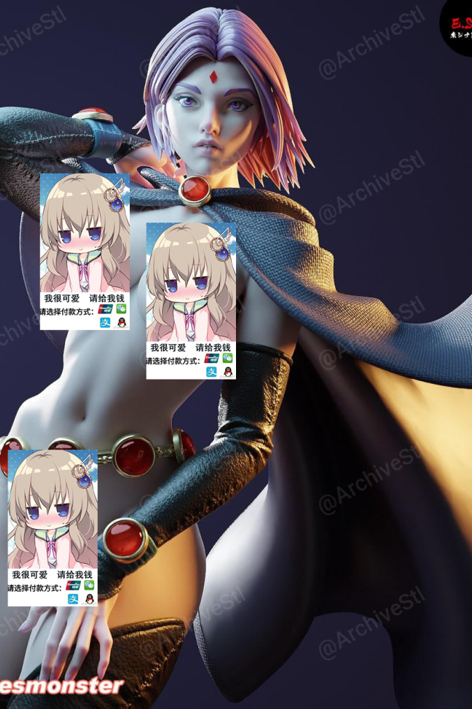 DC 渡鸦(Raven) 3D打印图纸